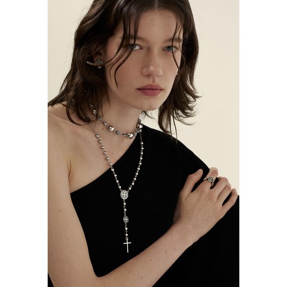 Colar Terco Sao Bento Metal Fe III Prata Boho